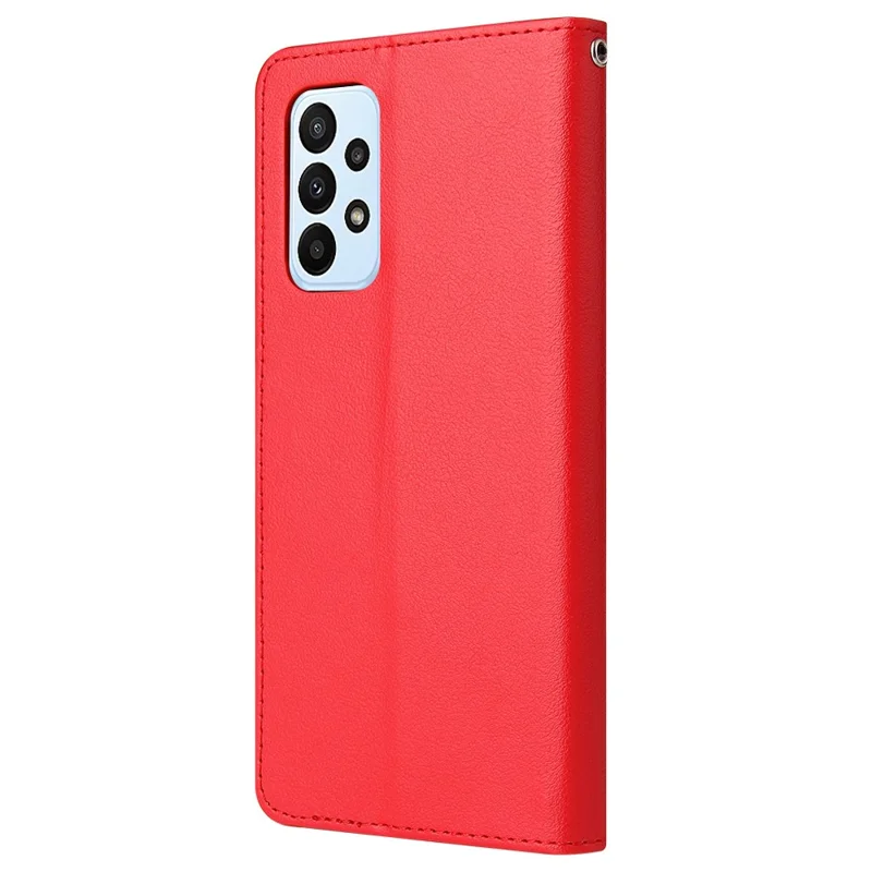 For Samsung Galaxy A23 4G / A23 5G (Global Version) / F23 5G / M23 5G / M13 4G Phone Case PU Leather Cover - Red