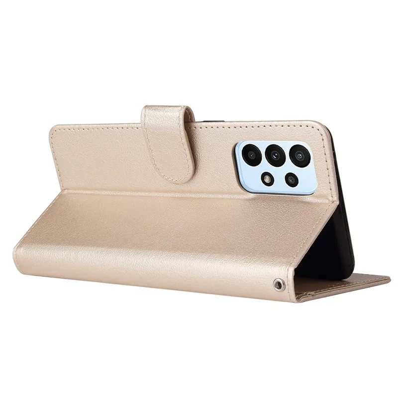 Para el Samsung Galaxy A23 4G / A23 5G (Versión Global) / F23 5G / M23 5G / M13 4G Funda de Teléfono Cubierta de Cuero de PU - Oro