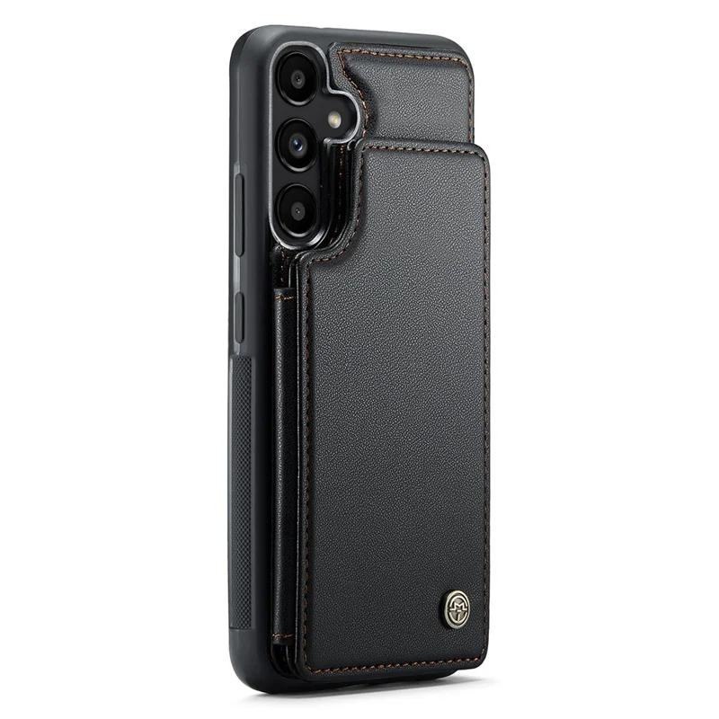Чехол CASEME C22 Series для Samsung Galaxy A55 5G с блокировкой RFID, 5 слотами для карт и подставкой - черный