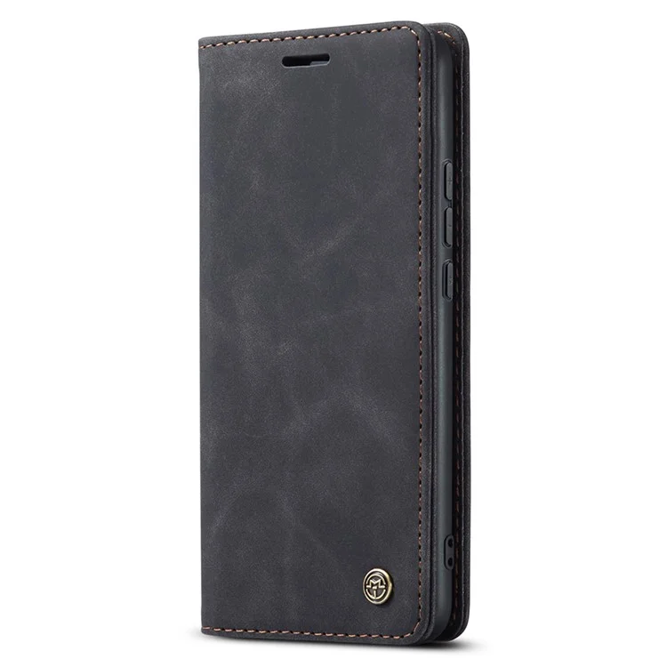 Funda CASEME 013 Series For Honor 80 5G Anticortes Soporte de cuero Funda de teléfono con ranura para tarjeta - Negro