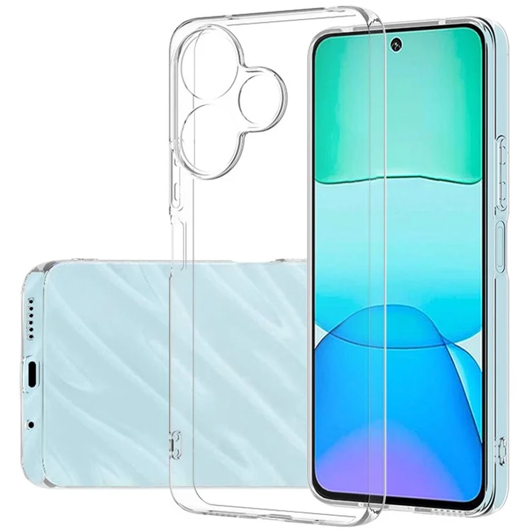 For Xiaomi Redmi 13 5G / 13 4G Case Transparent Ultra Slim Soft TPU Phone Cover