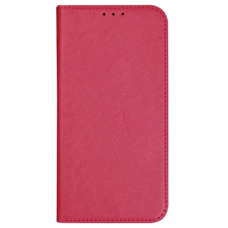 For Samsung Galaxy Xcover7 Stand Case Cross Texture Leather Flip Phone Cover - Pink