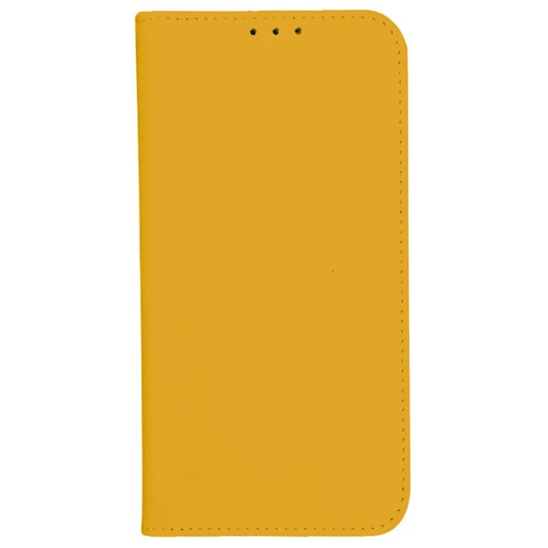 For Samsung Galaxy Xcover7 Stand Case Cross Texture Leather Flip Phone Cover - Yellow