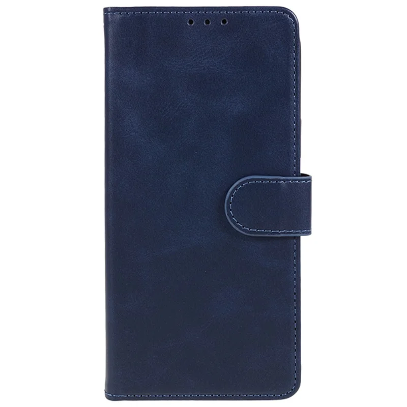 For Samsung Galaxy Xcover7 Case Business Leather Phone Cover Calf Texture - Blue