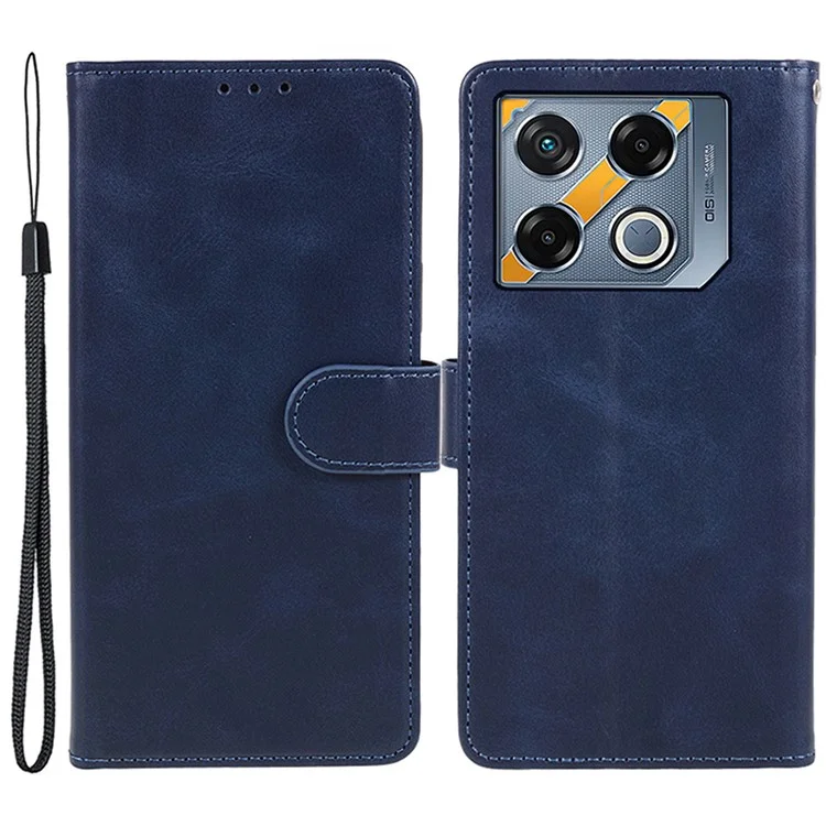 Pour Infinix GT 20 Pro 5G Étui en cuir portefeuille Couvercle de téléphone avec fermoir magnétique - Bleu