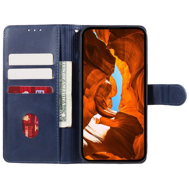 Pour Infinix GT 20 Pro 5G Étui en cuir portefeuille Couvercle de téléphone avec fermoir magnétique - Bleu
