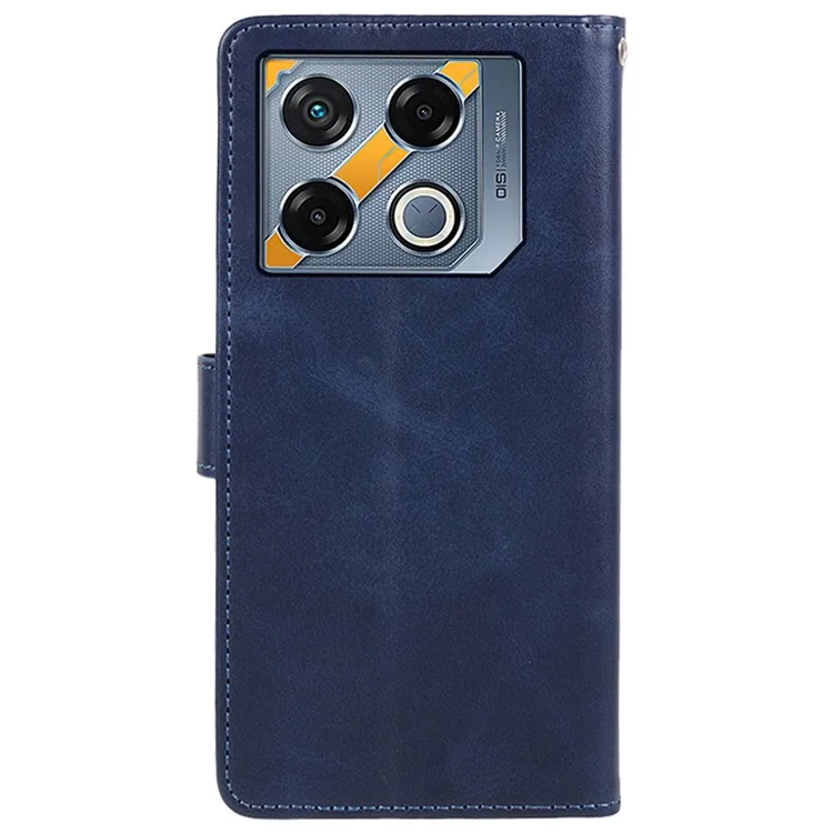 Pour Infinix GT 20 Pro 5G Étui en cuir portefeuille Couvercle de téléphone avec fermoir magnétique - Bleu