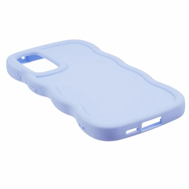Série XL pour Samsung Galaxy A13 5G Étui TPU Cadre de vagues bouclées Housse de téléphone - Violet