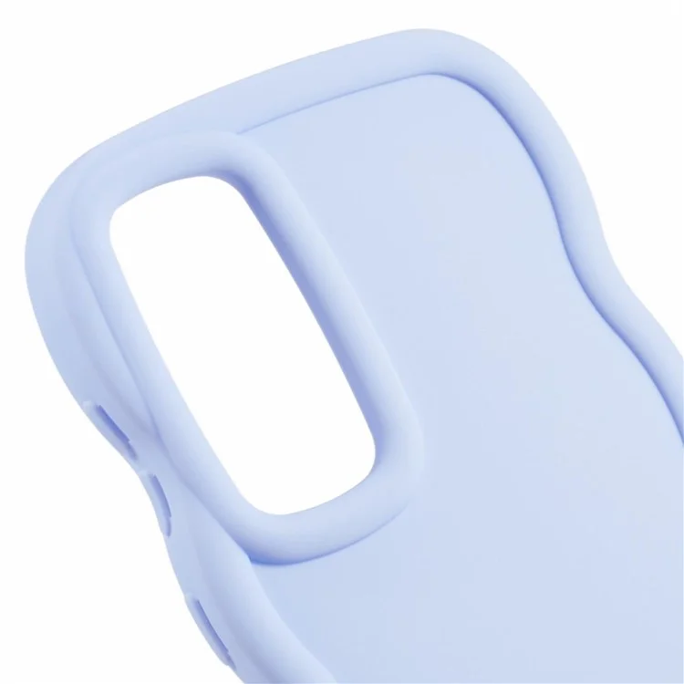 Série XL pour Samsung Galaxy A13 5G Étui TPU Cadre de vagues bouclées Housse de téléphone - Violet