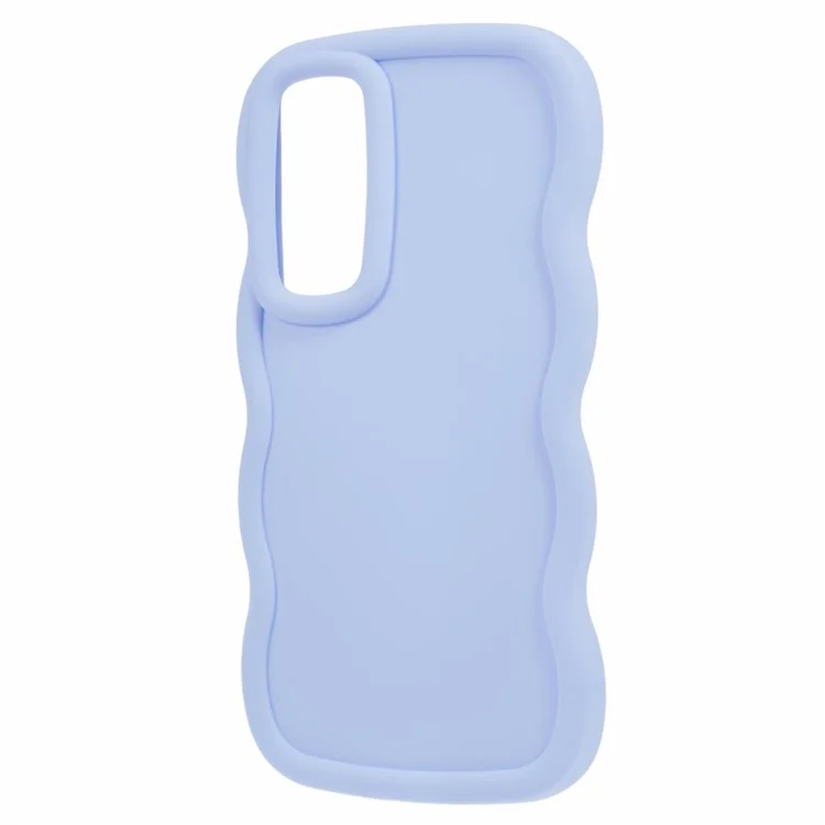 XL Series For Samsung Galaxy M14 5G / F14 5G Funda de Teléfono TPU Cubierta con Marco de Ola - Púrpura