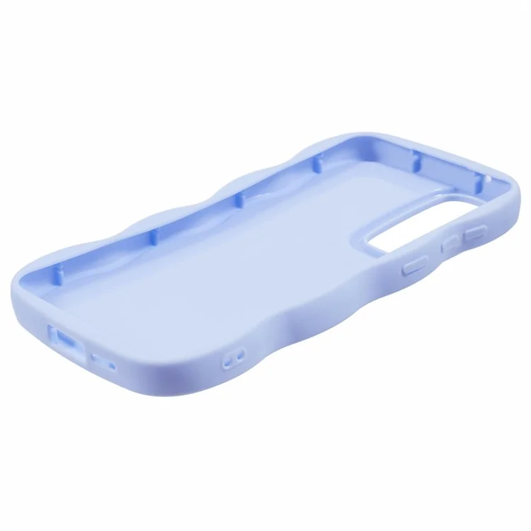 XL Series For Samsung Galaxy M14 5G / F14 5G Funda de Teléfono TPU Cubierta con Marco de Ola - Púrpura