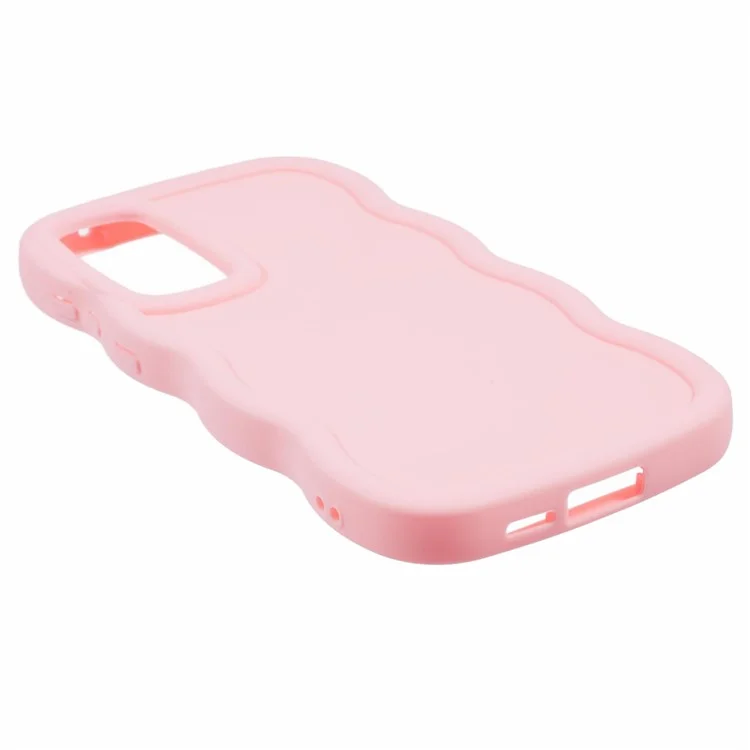 XL Series For Samsung Galaxy A15 4G / 5G Case Wave Frame Shockproof TPU Phone Cover - Pink