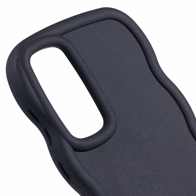 XL Series For Samsung Galaxy A15 4G / 5G Case Wave Frame Shockproof TPU Phone Cover - Black