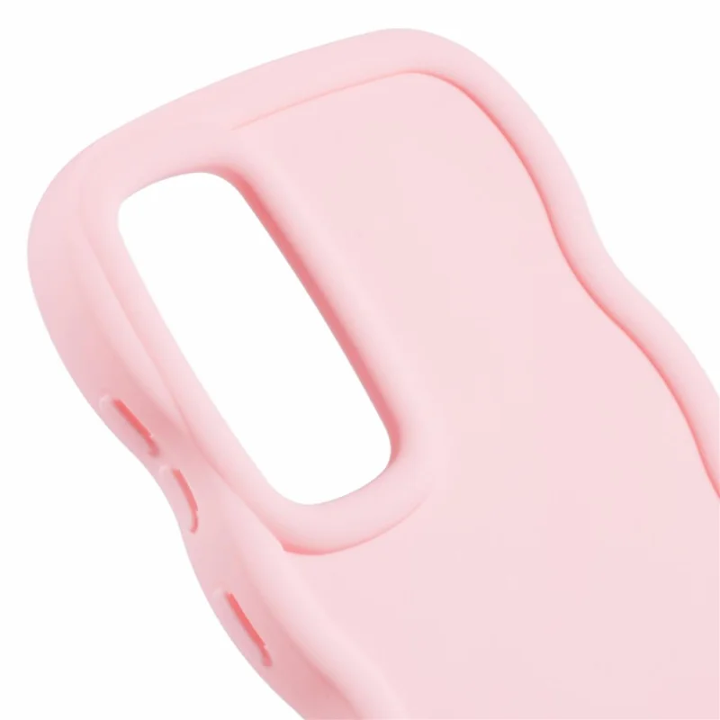 XL Series For Samsung Galaxy A35 5G Case Anti-scratch TPU Phone Cover Wave Edge Frame - Pink