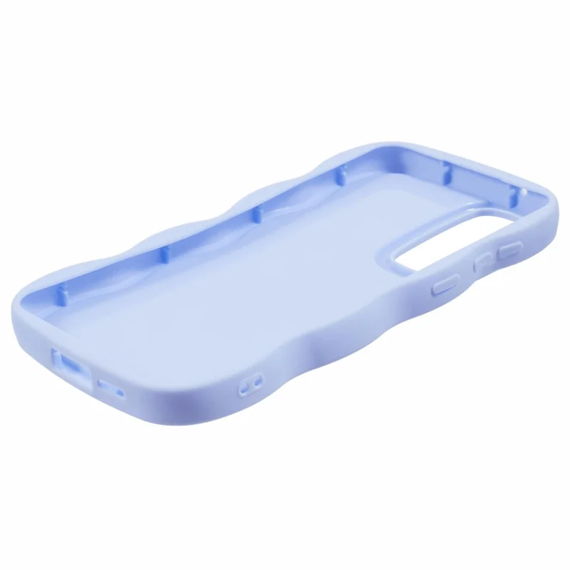 Série XL Para Capa de Samsung Galaxy A54 5G Caso Soft TPU Proteção de Telefone Capa Onda Forma Quadro - Roxo