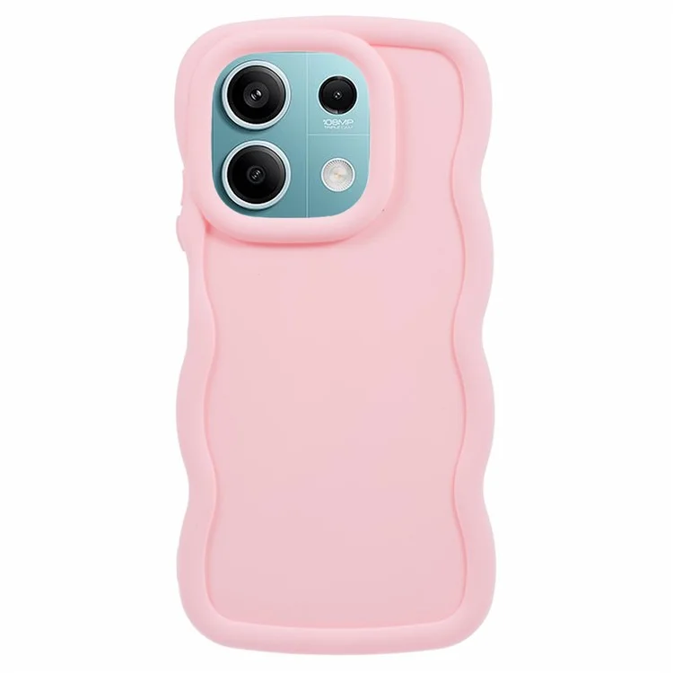 Serie XL per Xiaomi Redmi Note 13 Pro 5G / Poco X6 5G Custodia TPU Cover Telefono Bordo Ondulato - Rosa