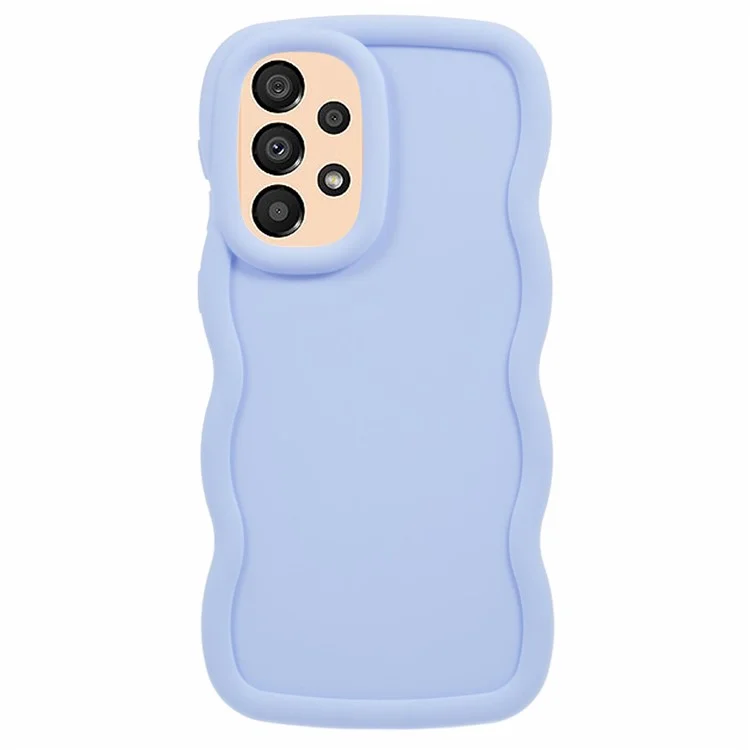 Série XL pour Samsung Galaxy A52 4G / 5G / A52s 5G Étui Wave Edge TPU Soft Phone Cover - Violet