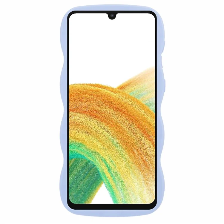 Série XL pour Samsung Galaxy A52 4G / 5G / A52s 5G Étui Wave Edge TPU Soft Phone Cover - Violet