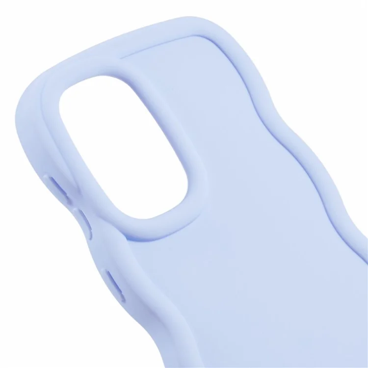 Série XL pour étui Samsung Galaxy A53 5G TPU Wave Edge Phone Cover - Violet