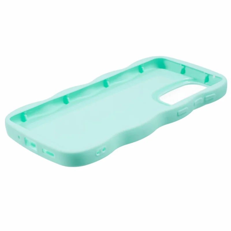 XL Series For Samsung Galaxy A23 4G / A23 5G (Global Version) Case Wavy Edge Soft TPU Phone Cover - Light Green