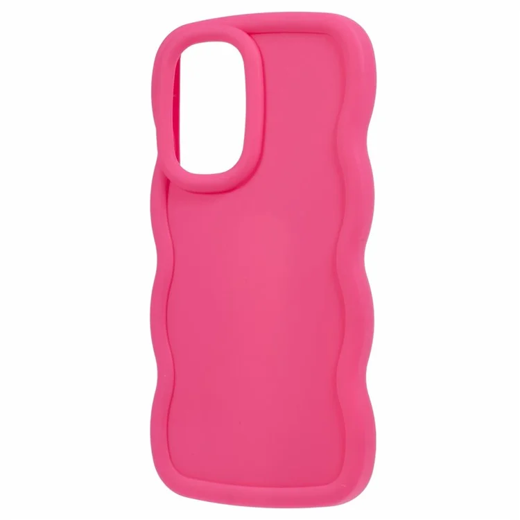 XL Series For Samsung Galaxy A23 4G / A23 5G (Global Version) Case Wavy Edge Soft TPU Phone Cover - Rose