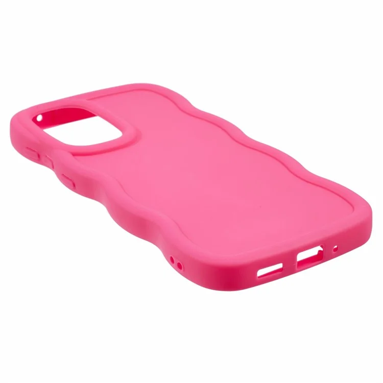 XL Series For Samsung Galaxy A23 4G / A23 5G (Global Version) Case Wavy Edge Soft TPU Phone Cover - Rose
