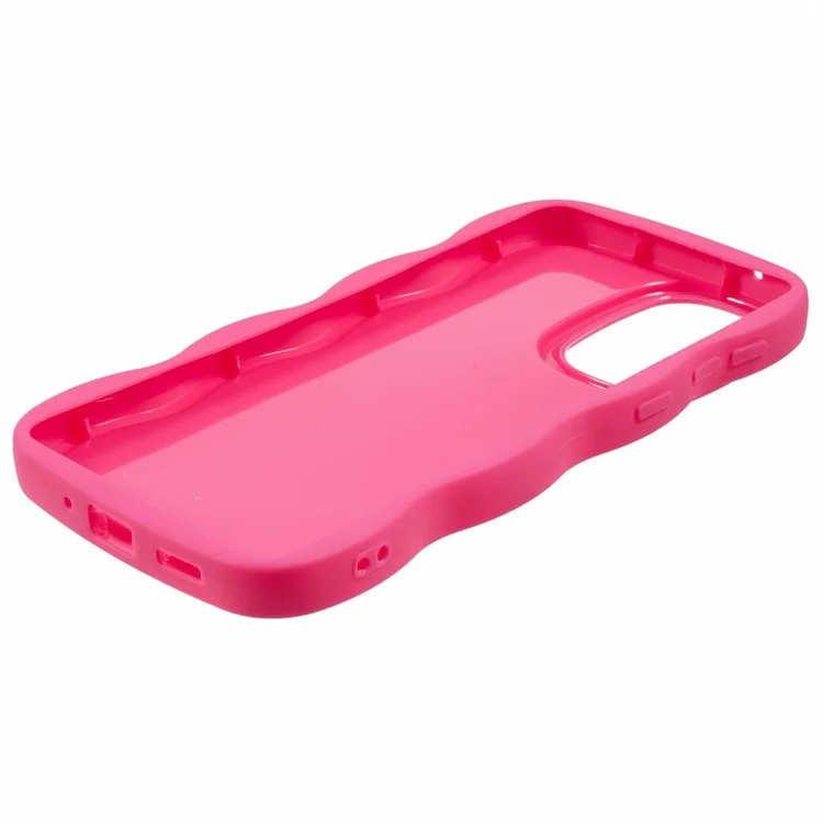 XL Series For Samsung Galaxy A23 4G / A23 5G (Global Version) Case Wavy Edge Soft TPU Phone Cover - Rose