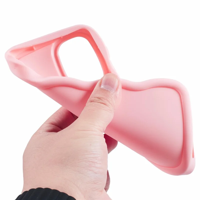 XL Series For Samsung Galaxy A23 4G / A23 5G (Global Version) Case Wavy Edge Soft TPU Phone Cover - Pink