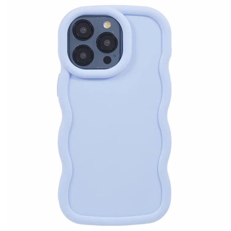 XL Series For iPhone 15 Pro Case Wave Edge TPU Cover Mobile Accessories Wholesale Supplier - Purple