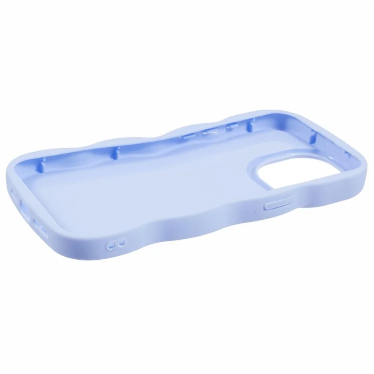 XL Series For iPhone 15 Pro Case Wave Edge TPU Cover Mobile Accessories Wholesale Supplier - Purple