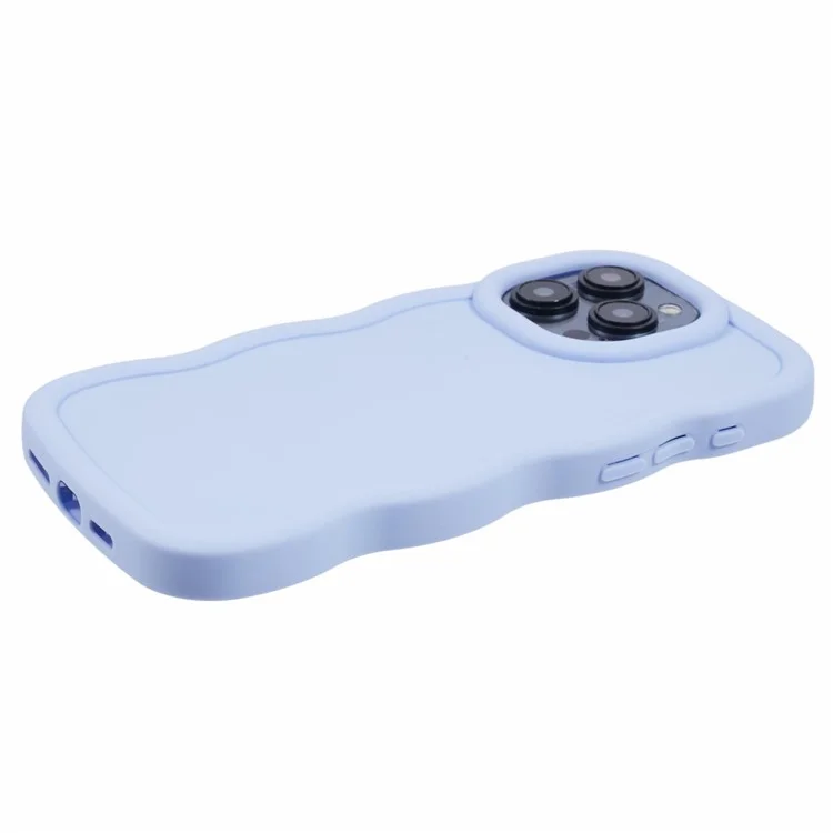 XL Series For iPhone 15 Pro Case Wave Edge TPU Cover Mobile Accessories Wholesale Supplier - Purple