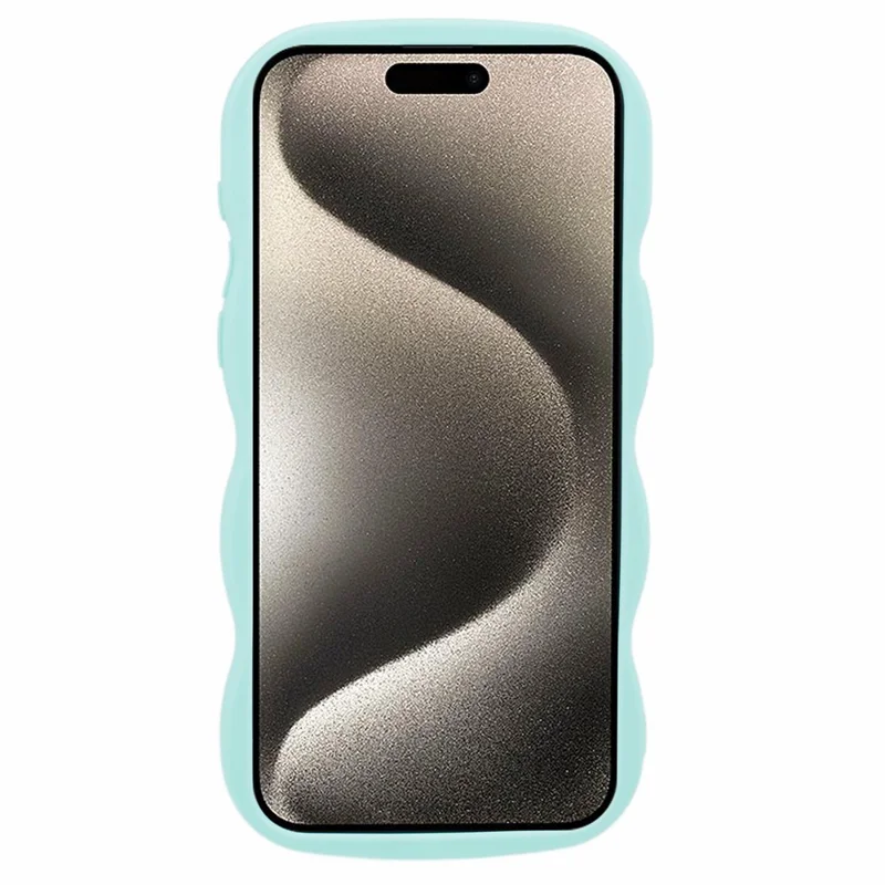 XL Series For iPhone 12 / 12 Pro   Phone Case Wave Edge TPU Cover - Light Green