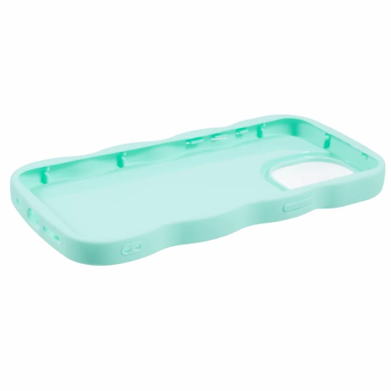 XL Series For iPhone 12 / 12 Pro   Phone Case Wave Edge TPU Cover - Light Green