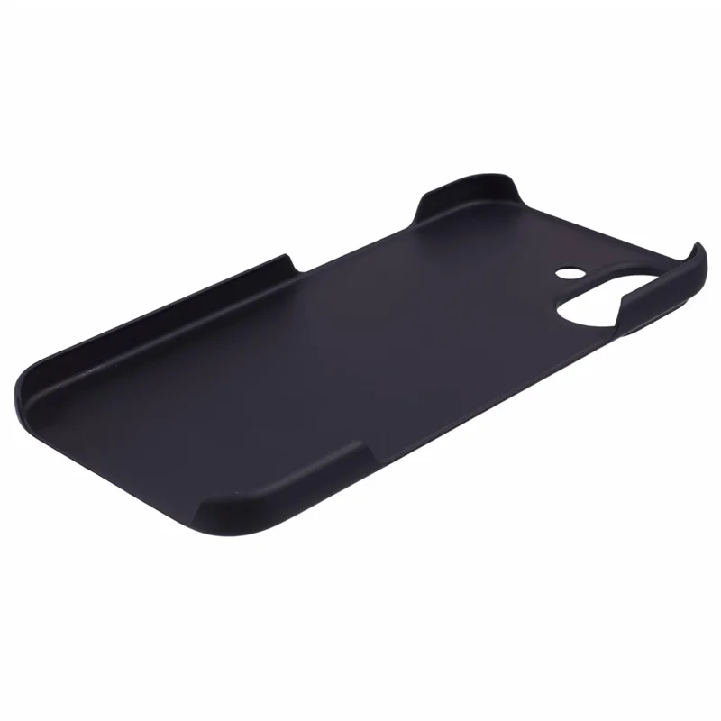 For iPhone 16 Shockproof Hard PC Phone Case Rubberized Phone Cover - Black