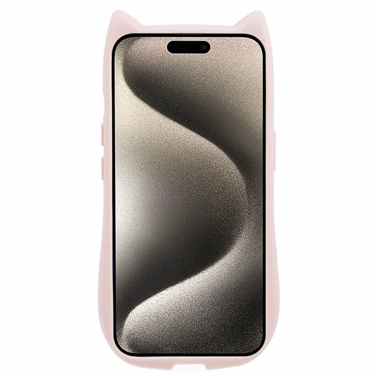 JTW-Serie für iPhone 14 Case TPU Cat Ear Phone Cover Bling Star Epoxy - Pink