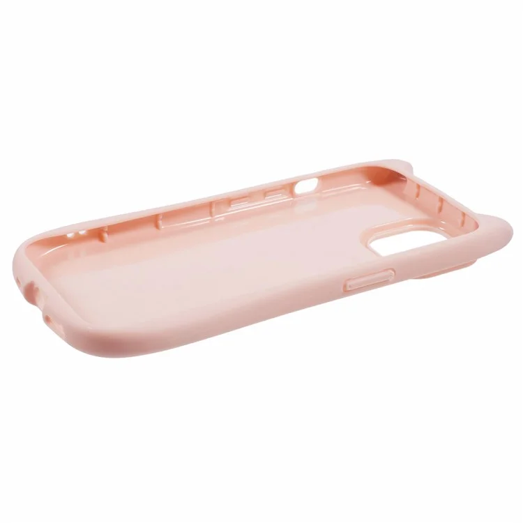 JTW Series For iPhone 13 Case Cat Ear Soft TPU Phone Cover Sparkle Sequins Epoxy - Pink