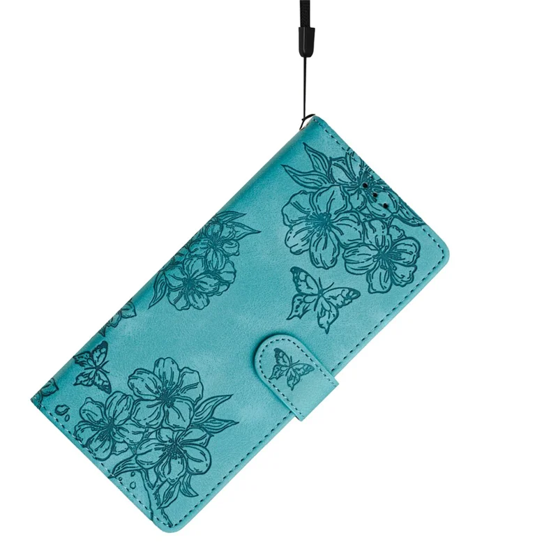 For iPhone 15 Plus PU Leather Phone Case Skin-Touch Feeling Imprinted Pattern Wallet Phone Cover - Green