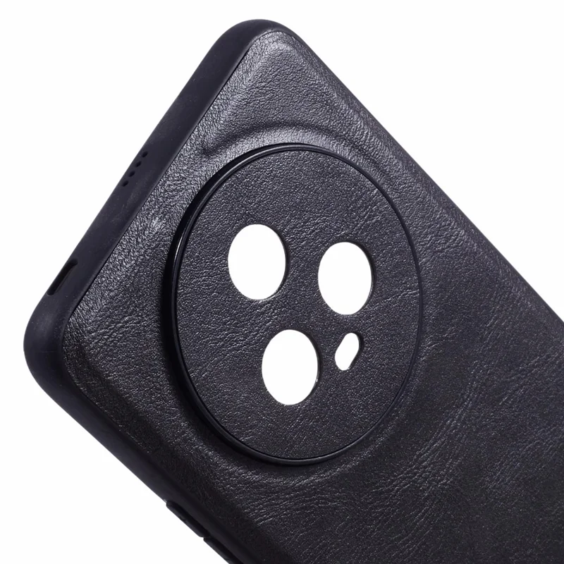 X-LEVEL Seria Bojue-3 Obudowa na Honor Magic5 Pokrowiec na Telefon z Powłoką z Skóry Sztucznej - Czarny