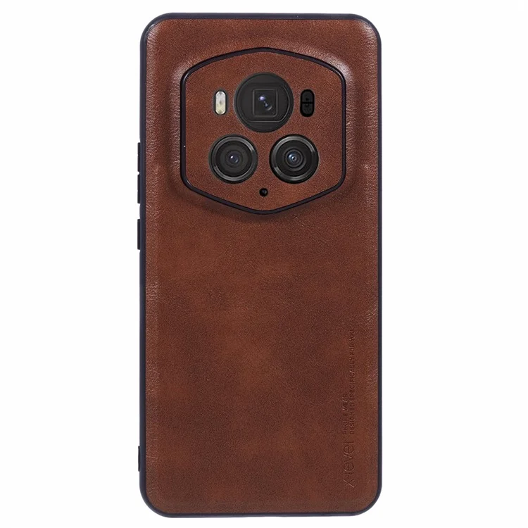 X-LEVEL Bojue-3 Serie Für Honor Magic6 RSR Porsche Design 5G Handyhülle PU-Leder-Beschichtung - Braun