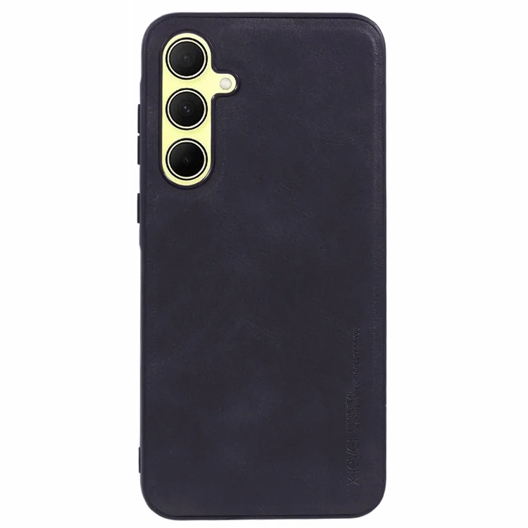 X-LEVEL Bojue-3 Serie für Samsung Galaxy A35 5G Hülle PU-Leder Rückseite Telefonabdeckung Geschäft Soft Grip - Schwarz