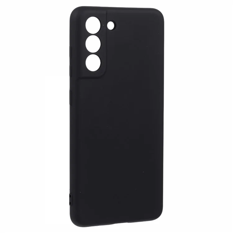 X-LEVEL Para Samsung Galaxy S21 FE 5G Funda del Teléfono Textura de Silicona Líquida Anticorrosión Cubierta TPU - Negro