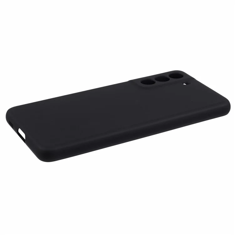 X-LEVEL Para Samsung Galaxy S21 FE 5G Funda del Teléfono Textura de Silicona Líquida Anticorrosión Cubierta TPU - Negro