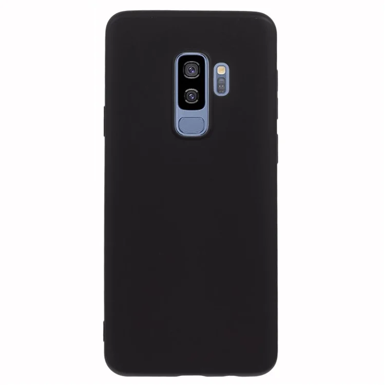 X-LEVEL Per Samsung Galaxy S9+ Anti-Graffio TPU Custodia Telefonica Texture Silicone Liquido - Nero