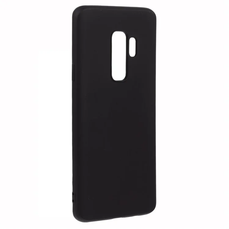 X-LEVEL Per Samsung Galaxy S9+ Anti-Graffio TPU Custodia Telefonica Texture Silicone Liquido - Nero