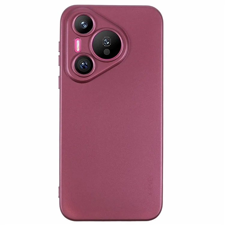 X-LEVEL Guardian Series For Huawei Pura 70 Cell Phone Case Anti-Fingerprint Matte TPU Cover - Wine Red