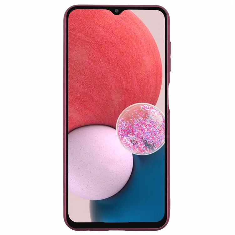 X-LEVEL Guardian Series For Samsung Galaxy A13 4G Phone Case Matte TPU Phone Cover - Wine Red