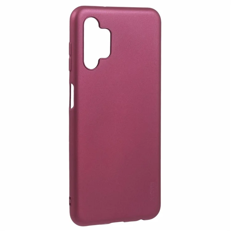 X-LEVEL Guardian Series For Samsung Galaxy A13 4G Phone Case Matte TPU Phone Cover - Wine Red