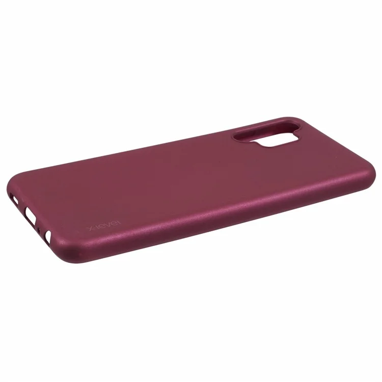 X-LEVEL Guardian Series For Samsung Galaxy A13 4G Phone Case Matte TPU Phone Cover - Wine Red