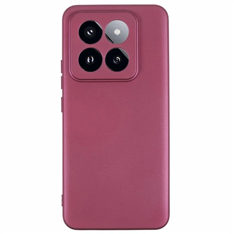 X-LEVEL Guardian Series For Xiaomi 14 Pro Case Anti-Drop Matte Soft TPU Phone Cover - Rojo Vino