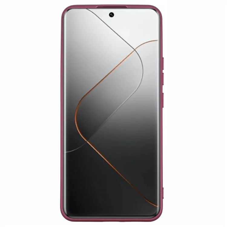 X-LEVEL Guardian Series For Xiaomi 14 Pro Case Anti-Drop Matte Soft TPU Phone Cover - Rojo Vino